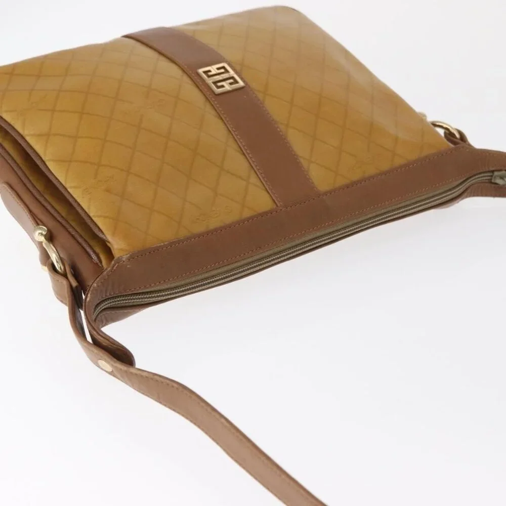 Authentic GIVENCHY Shoulder Bag PVC Canvas Beige Gold - Picture 13 of 16